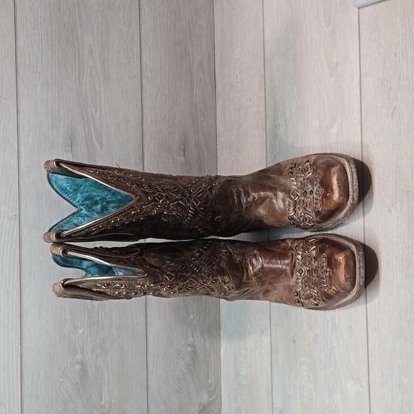 Corral Women 43751 Leather Western HOBO Square Toe boho sz 7.5M - Picture 3 of 14